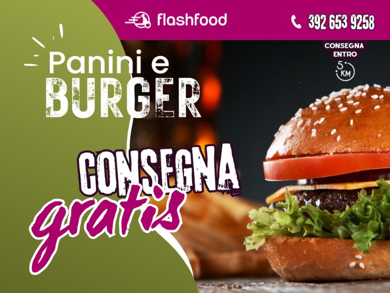 FLASHFOOD CONSEGNA GRATUITA HAMBURGER